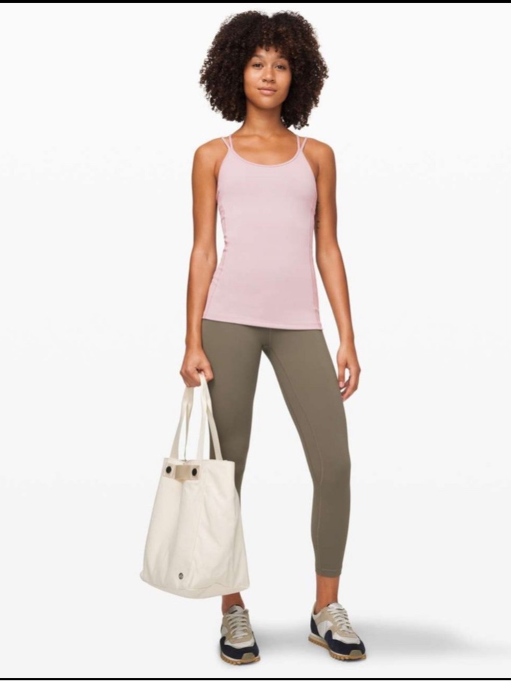 Lulullemon Free To Be Tank Top Everlux DESIGNED FOR YOGA 4 Gym Light Comfy